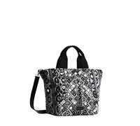 Desigual Bols_Bohemian Flaire Vald, Shopping Bag Donna, Nero, Taglia Unica