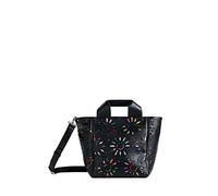 Desigual Bols_Dandelion Valdivia, Shopping Bag Donna, Nero, Taglia Unica