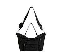 Desigual Bols_Prisma Libia, Borsa a Mano Donna, Nero, Einheitsgröße