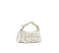 Desigual, BOLS_SPLATTER23 PUFFY REN Donna, bianco, Taglia unica