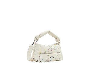 Desigual, BOLS_SPLATTER23 PUFFY REN Donna, bianco, Taglia unica