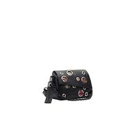 Desigual, BOLS_TITANICA PRINT_PHUKE Donna, Nero, taglia unica