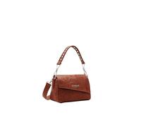 Desigual Borsa a mano con patta calamita e chiusura centrale con zip. Possiede una tasca laterale chiusa con zip, una tasca esterna antintrusione. Presenta un manico centrale borchiato removibile ed u