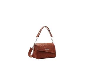 Desigual Borsa a mano con patta calamita e chiusura centrale con zip. Possiede una tasca laterale chiusa con zip, una tasca esterna antintrusione. Presenta un manico centrale borchiato removibile ed u