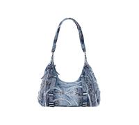 Desigual Borsa a spalla blu denim / marrone / verde chiaro / rosé Donna Desigual One Size