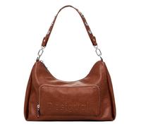 Desigual borsa a tracolla borsetta Half Logo Mayari Maxi Handbag Leather West marrone