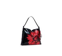 Desigual borsa a tracolla Buxton Flowerina Shoulder Bag Black nero