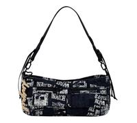 Desigual Newspaper Donosti Borsa a tracolla 25 cm nero