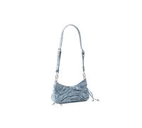 Desigual Borsa piccola a tracolla in denim arricciato blu Donna Taglia unica
