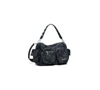 Desigual borsa a tracolla Habana Whiskey Multipocket Hand Bag Black grigio scuro