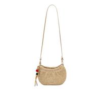 Desigual borsa a tracolla Half Logo Raffia Waverly Phone Natural beige
