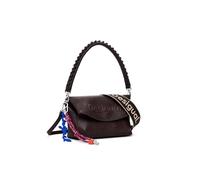 Desigual borsa a tracolla Half Logo Trokel Shoulder Bag Chocolate marrone scuro