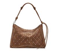 Desigual Borsa donna media effetto pelle fustellata poliuretano marrone