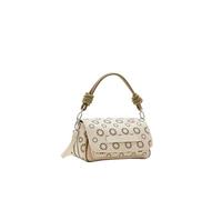 Desigual Borsa a tracolla pratica e leggera in tessuto effetto pelle fustellata con chiusura patta magnetica. Dispone di due ampi scomparti, tasche interne con zip, tracolla removibile e regolabile, m