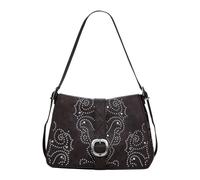 Desigual - Borsa da donna media con borchie - -Bags -Donna -Marrone -ONE SIZE