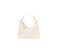 Desigual - Borsa grande in tela bianca a fiori-Bianco One Size