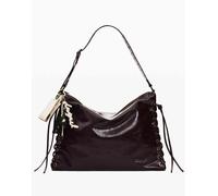 Desigual - Borsa grande marrone lucida One Size