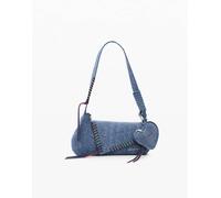 Desigual - Borsa in denim blu ricamata One Size