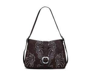 DESIGUAL Borsa media con fibbia effetto pelle