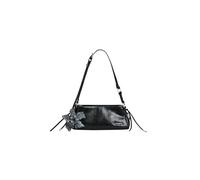 Desigual - Borsa media in pelle sintetica nera con charms-Nero One Size