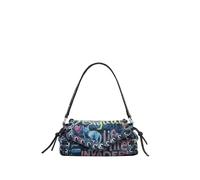 Desigual - Borsa media nera con graffiti-Multi One Size