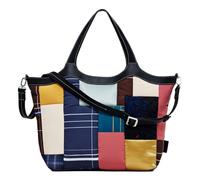 Desigual Borsa per la spesa in tessuto da donna, materiale finito, Materiale finitura: