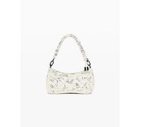 Desigual - Borsa piccola bianca intrecciata con scritte-Neutro One Size