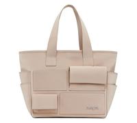 Desigual borsa shopper borsa a tracolla Pocket Face Pravia Shopping Bag Raw beige