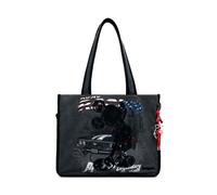 DESIGUAL Borsa shopping media in denim Mickey