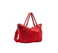 Desigual Borsa Shopping realizzata in similpelle con texture patch e logo in rilievo con chiusura zip. Presenta una tracolla regolabile e amovibile, una tasca interna con zip, varie tasche esterne. No