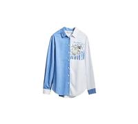 Desigual Camicia da donna 'Perfect RIde' blu / nero / bianco, Taglia L