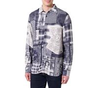 Desigual Cam_Blue Patch T-Shirt, India, S Uomo