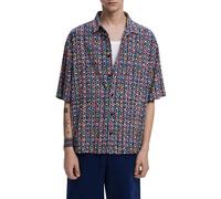 Desigual Camicia blu / blu scuro / verde / arancione Uomo Desigual L