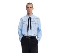 Desigual Cam_Embro T-Shirt, Blu, L Uomo