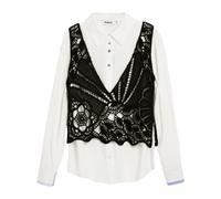 Desigual - Cam Lirio Shirt - - Blouses & Shirts - Donna - Bianco - L