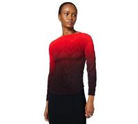 Desigual Camicetta a Maniche Lunghe della Collezione Donna, Rosso, S
