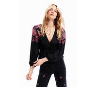Desigual Camicetta da Donna Lorna, Nero, S