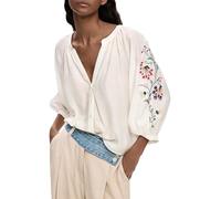 Desigual Roman Blue Viscosa Women's Shirt - XS