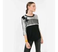 Desigual Camicetta Top Donna Grigio Lia Cotone Tl2 Taglia M EU 40