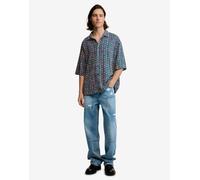 Desigual Camicia blu / blu scuro / verde / arancione Uomo Desigual XL