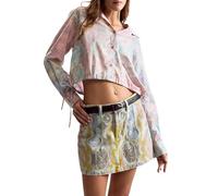 Desigual Camicia a Maniche Lunghe Collezione Donna, Rosa Scuro, XS