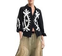 Desigual Camicia a Maniche Lunghe della Collezione Donna, Nero, XS