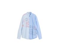 Desigual - Camicia ricamata blu XL