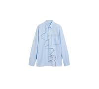 Desigual Camicia blu chiaro / nero Uomo Desigual M