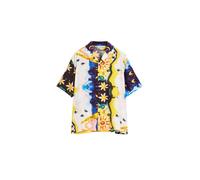 Desigual Camicia 'Cosmos' blu notte / limone / bianco Uomo - Abbigliamento - Camicie - Camicie casual Desigual L