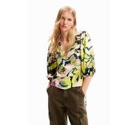 Desigual Camicia da Donna Darrell Blouse, Verde, M
