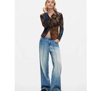 Desigual camicia floccata bianca-Bianco S