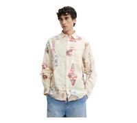 Desigual - Camicia Ikat - - Shirts - Uomo - Beige - M