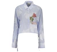 Desigual - Parker Camicia a Righe a Maniche Lunghe - - Blouses & Shirts - Donna - Blu - L