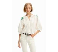 Desigual, ,Blouses & Shirts ,Donna ,Bianco ,XS Camicia a maniche 3/4